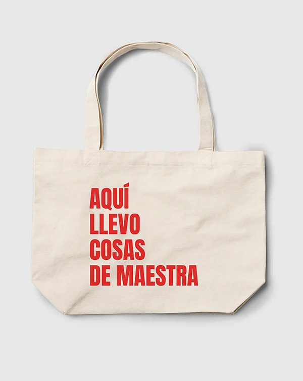 TOTE BAG AQUI LLEVO MAESTRA