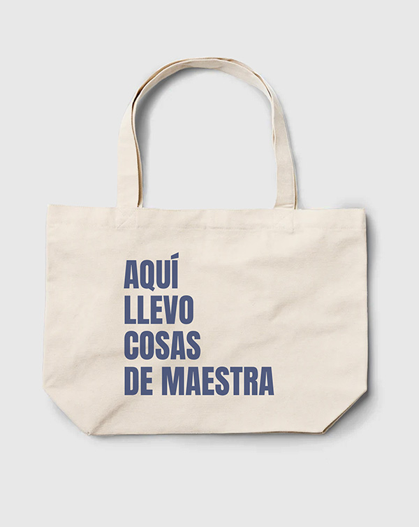 TOTE BAG AQUI LLEVO MAESTRA