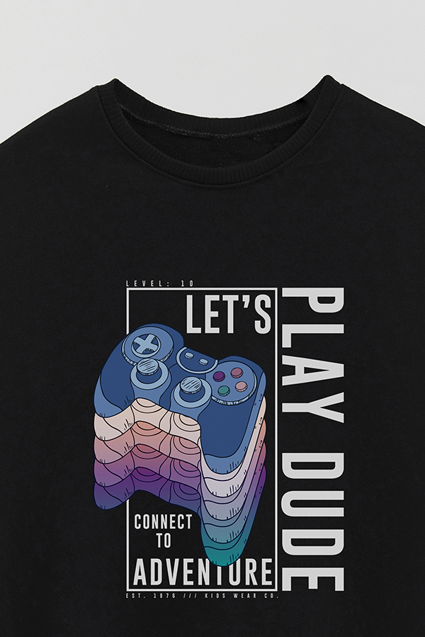 BUZO CREWNECK RUSTICO GAME ON PLAY DUDE