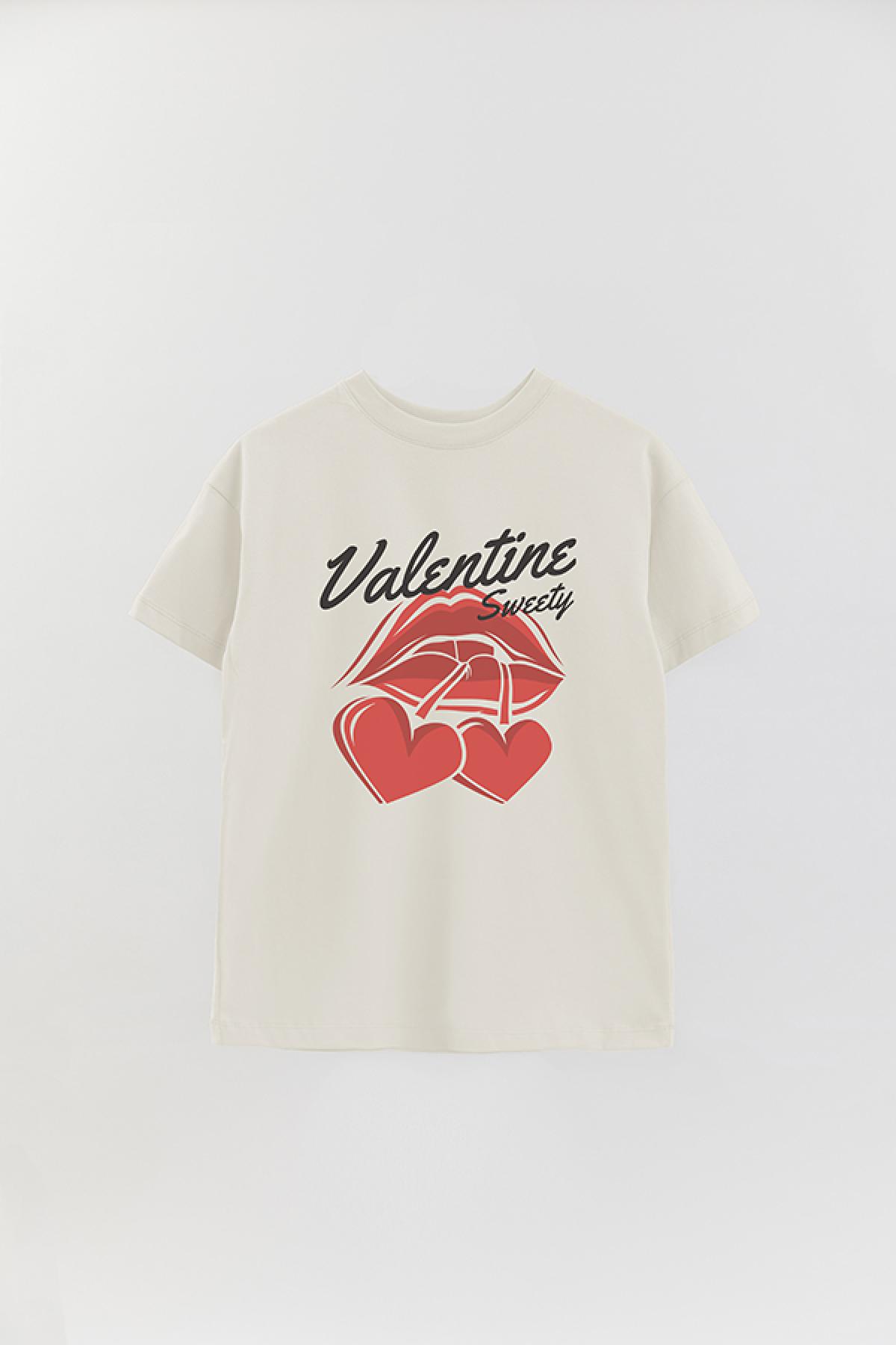 REMERA OVER ESTAMPADA GR VALENTINE SWEETIE