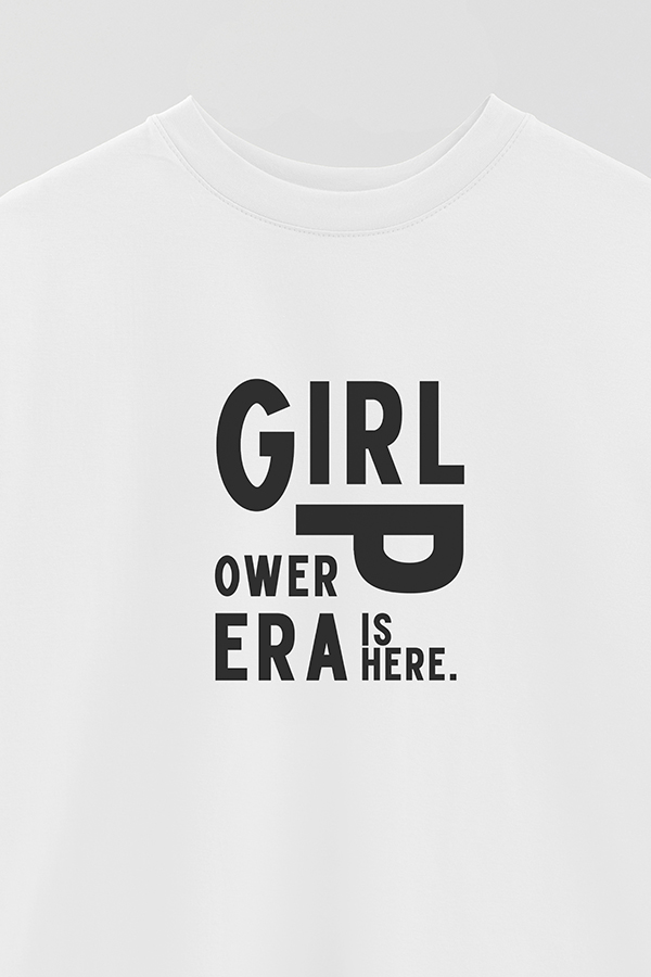 REMERA OVER ESTAMPADA MNM GIRL POWER