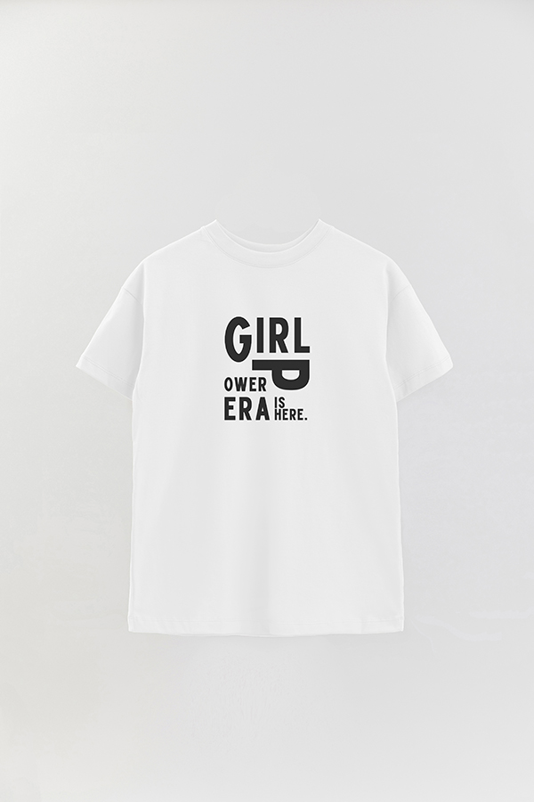 REMERA OVER ESTAMPADA MNM GIRL POWER