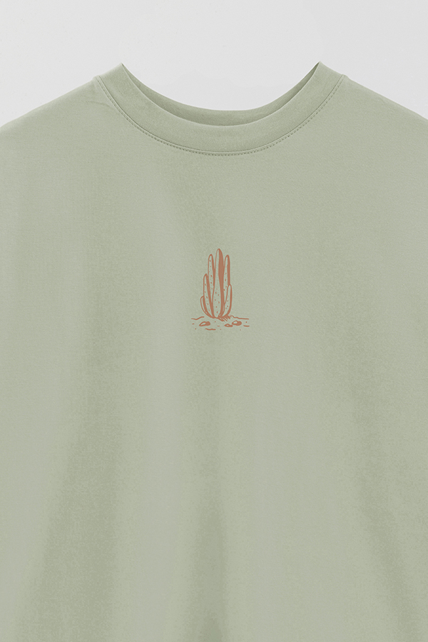 REMERA OVER ESTAMPADA WESTERN WILD WEST CACTUS