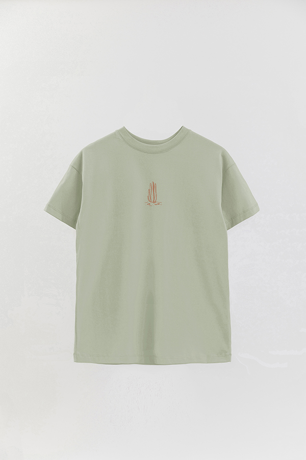 REMERA OVER ESTAMPADA WESTERN WILD WEST CACTUS