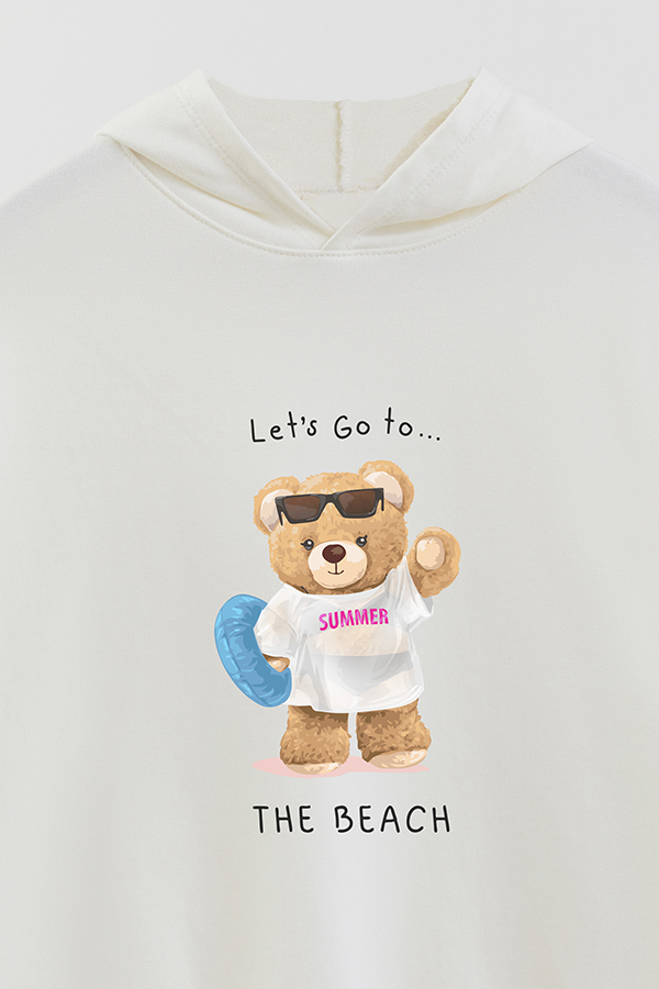 HOODIE RUSTICO KIDS TEDDY SUMMER AT THE BEACH
