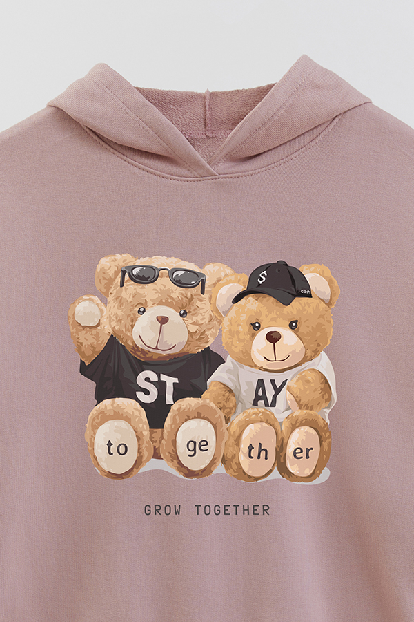 HOODIE RUSTICO KID TEDDY GROW TOGETHER