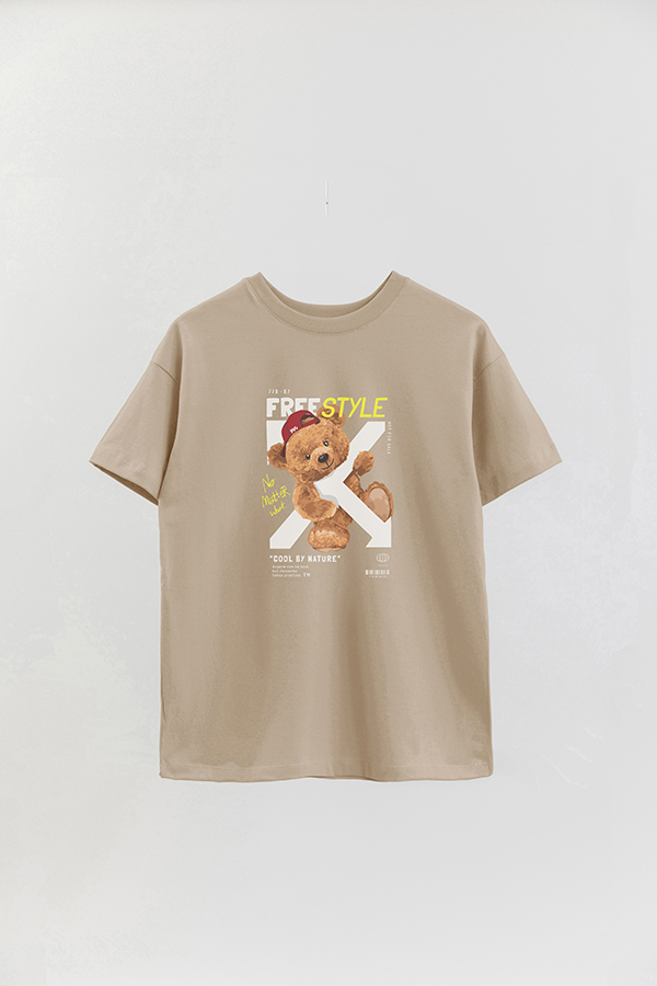 REMERA OVER ESTAMPADA UNISEX TEDDY FREESTYLE