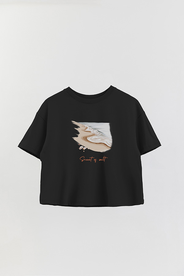 REMERA CROP ESTAMPADA COASTAL SCENT OF SALT