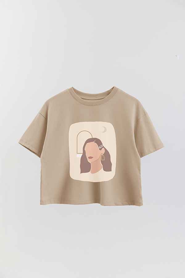 REMERA CROP ESTAMPADA ART 113