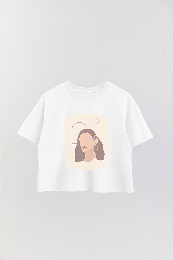 REMERA CROP ESTAMPADA ART 113