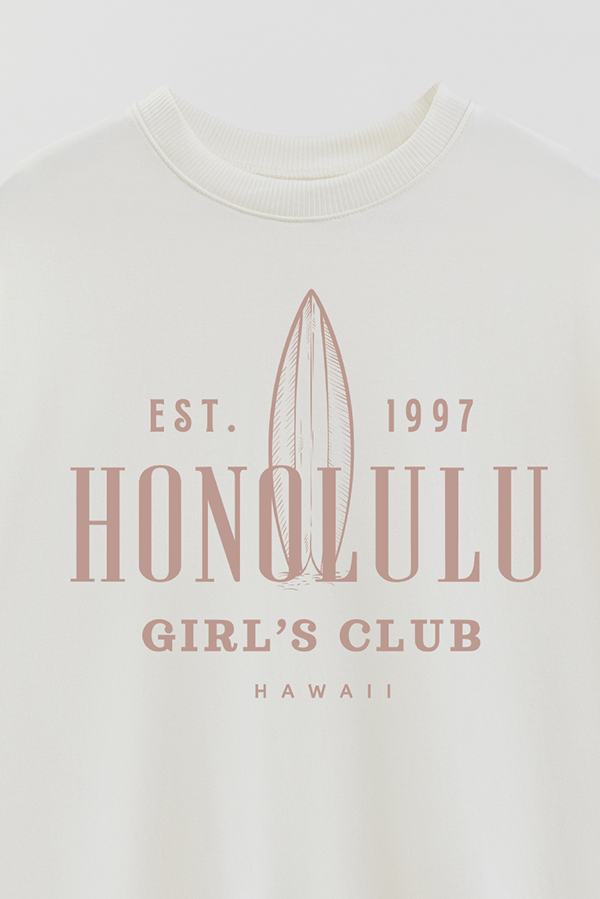 BUZO CREWNECK ESTAMPADO VARSITY HONOLULU