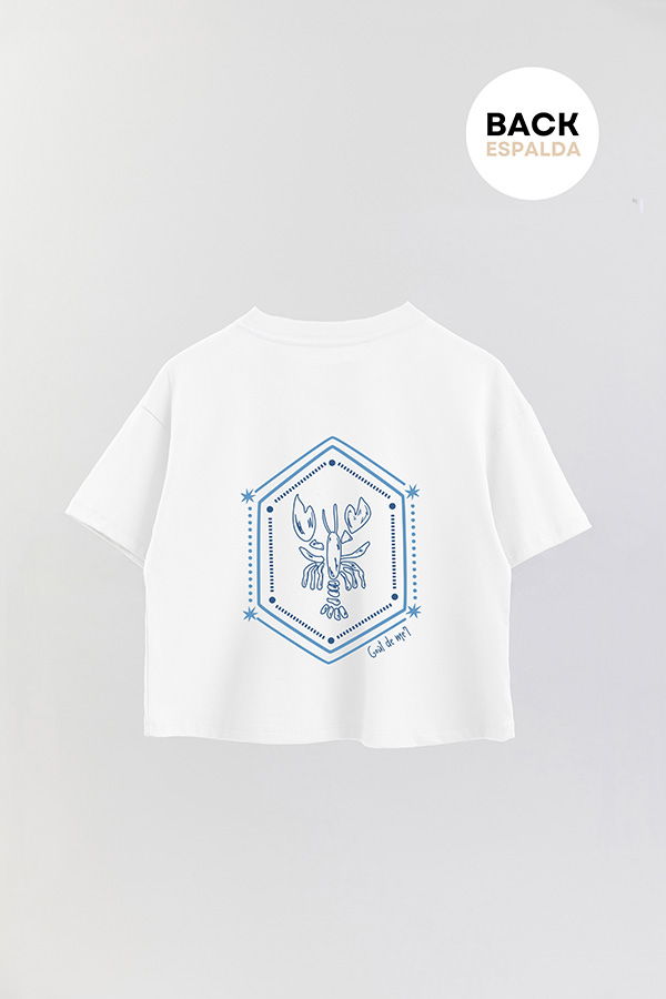 REMERA CROP FB ESTAMPADA GOUT DE MER