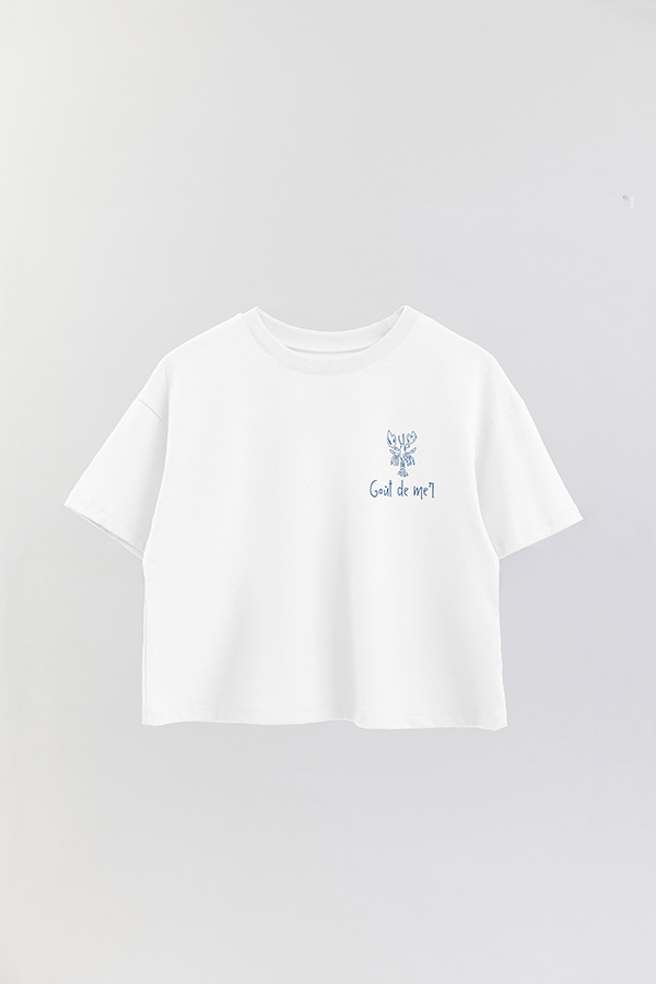 REMERA CROP FB ESTAMPADA GOUT DE MER
