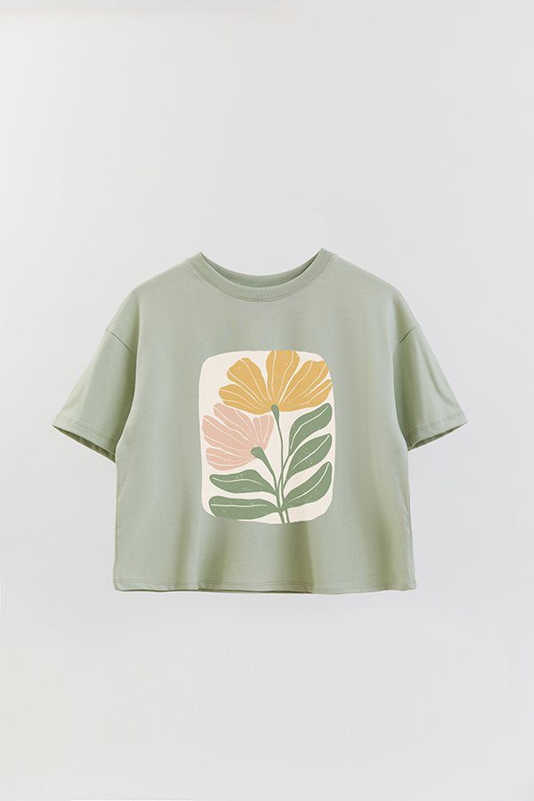 REMERA CROP ESTAMPADA ART 164