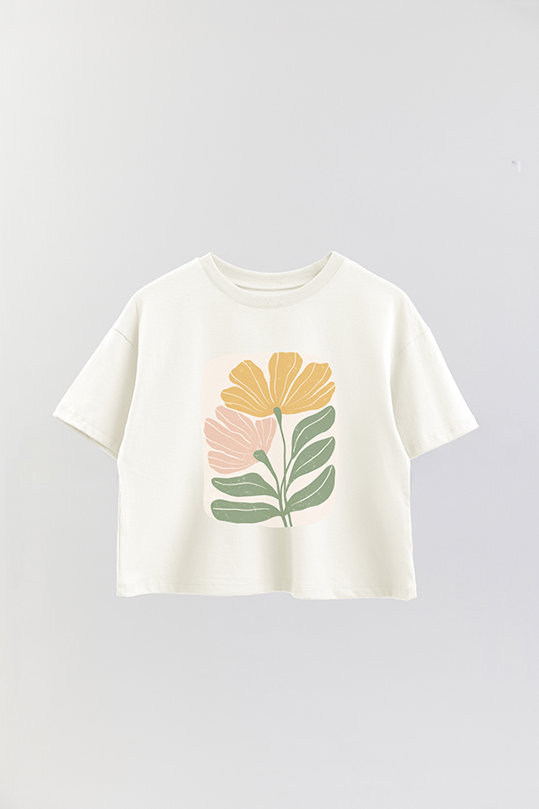 REMERA CROP ESTAMPADA ART 164