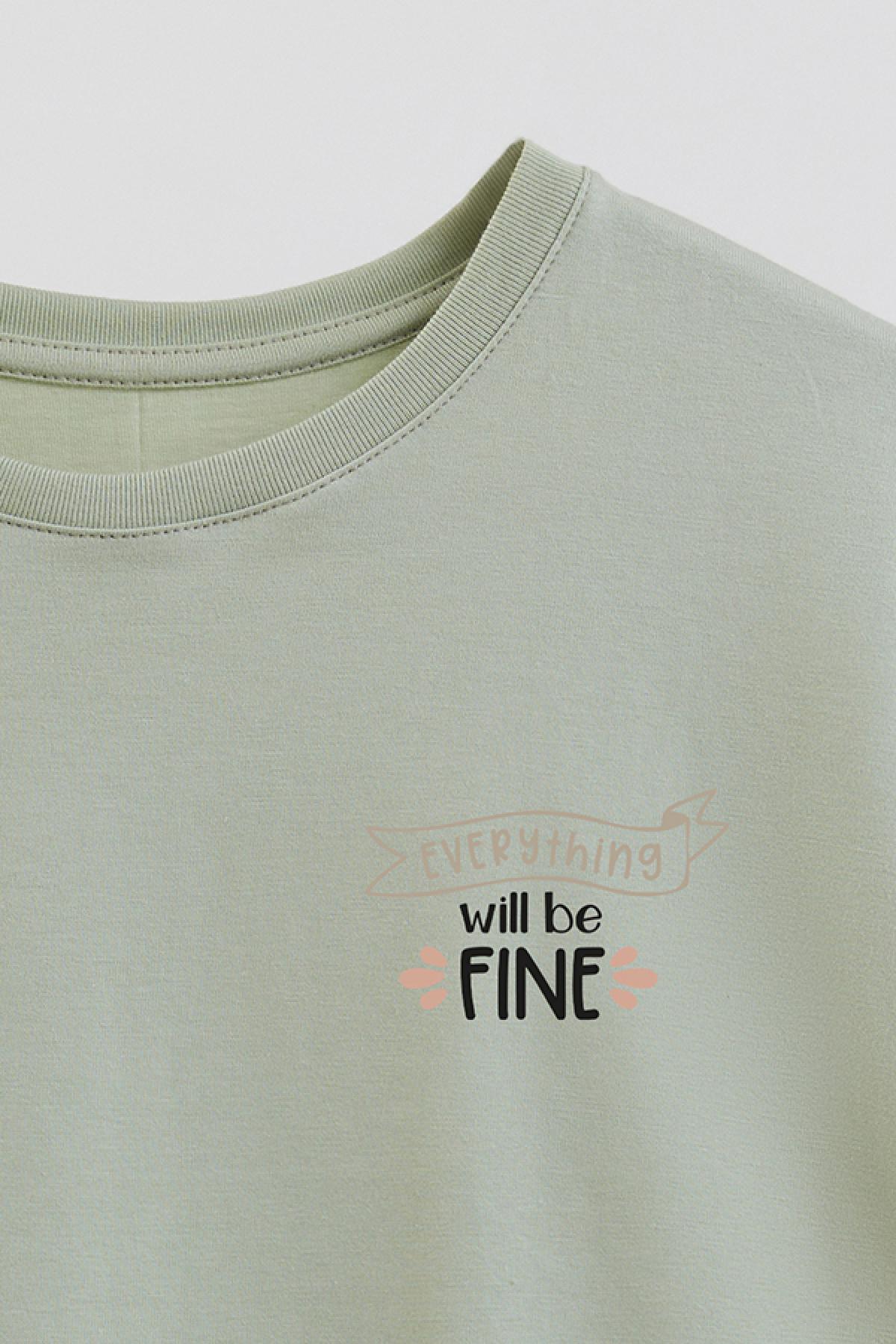 REMERA GIRL OVER MIN EVERYTHING WILL BE FINE