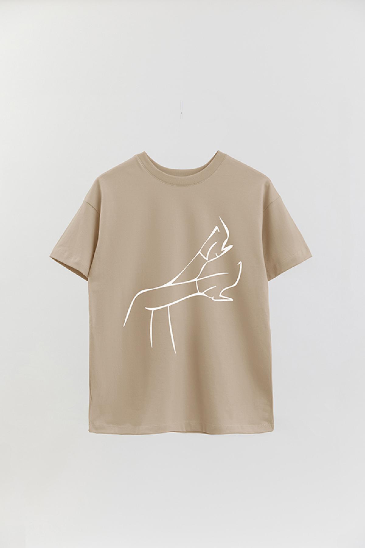 REMERA OVER ESTAMPADA W LINE ART4