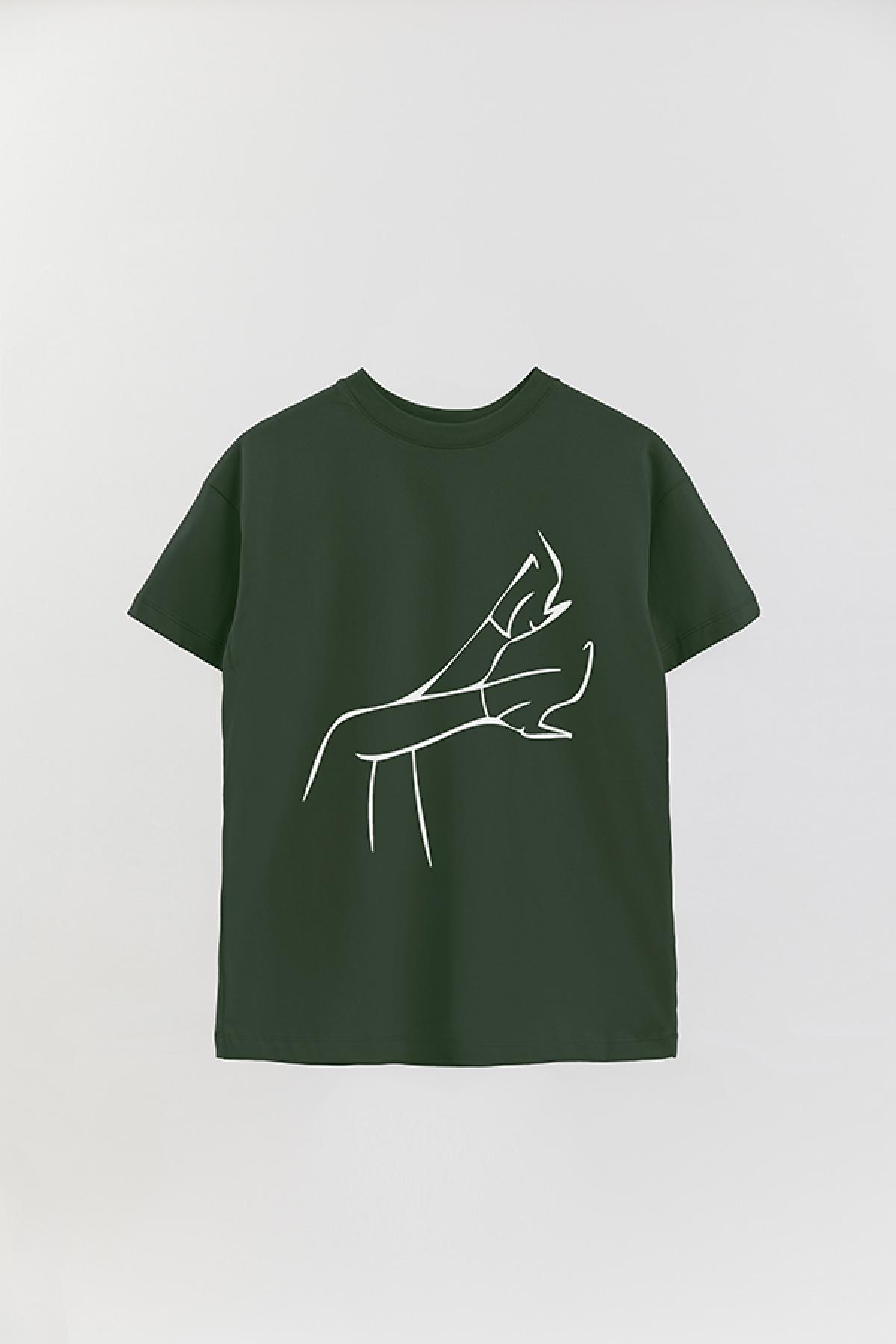 REMERA OVER ESTAMPADA W LINE ART4