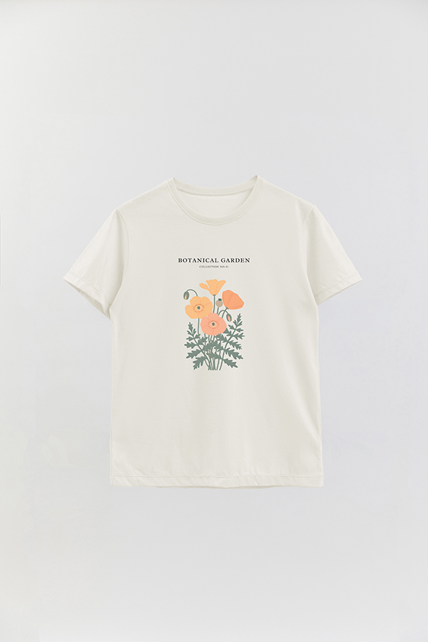 REMERA BASICA ESTAMPADA GARDEN 31