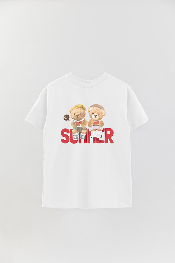 REMERA OVER ESTAMPADA UNISEX TEDDY SUMMER
