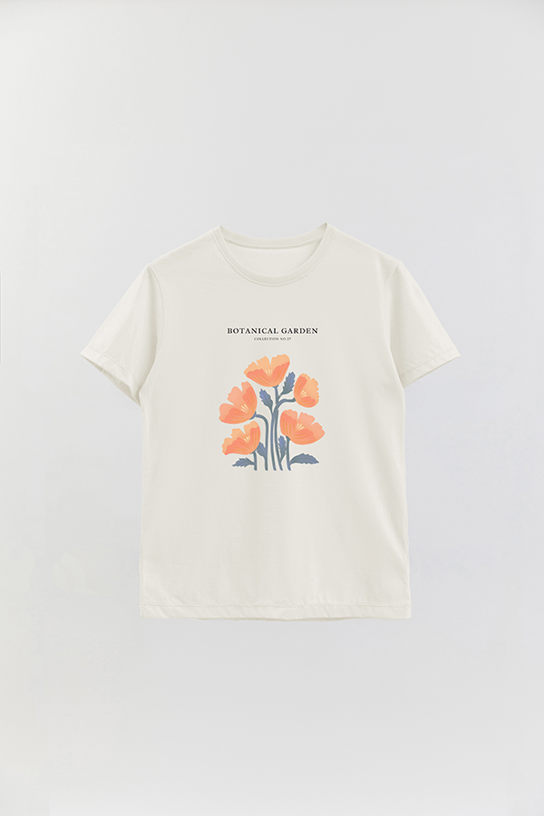 REMERA BASICA ESTAMPADA GARDEN  27