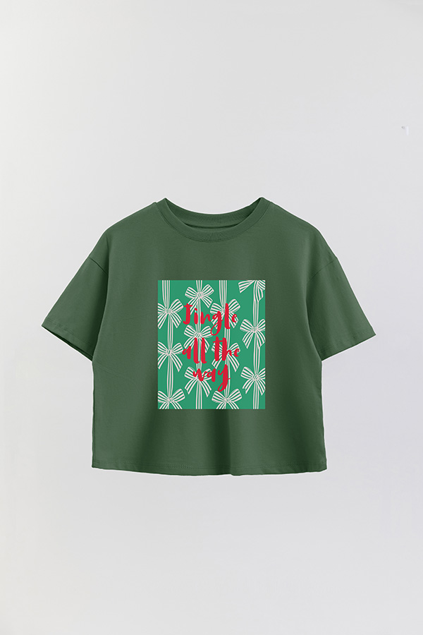 REMERA CROP JINGLE ALL THE WAY