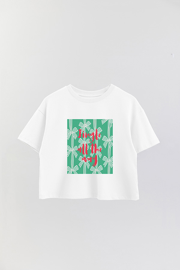 REMERA CROP JINGLE ALL THE WAY
