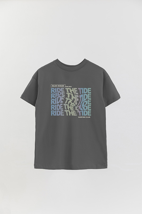 REMERA OVER ESTAMPADA RIDE THE TIDE