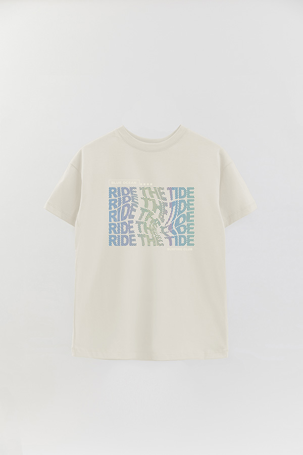 REMERA OVER ESTAMPADA RIDE THE TIDE
