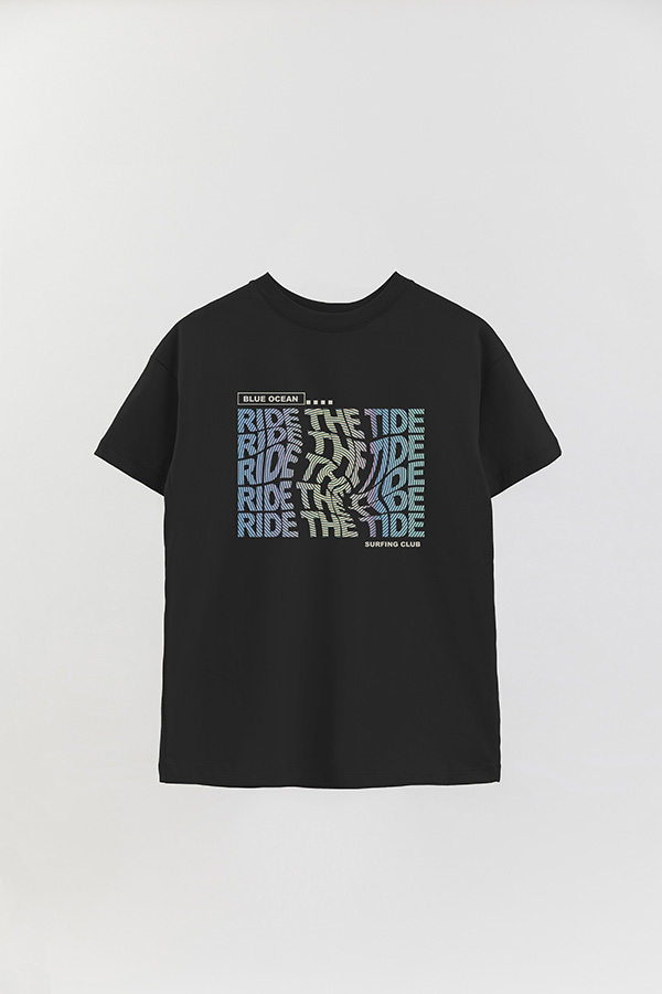REMERA OVER ESTAMPADA RIDE THE TIDE