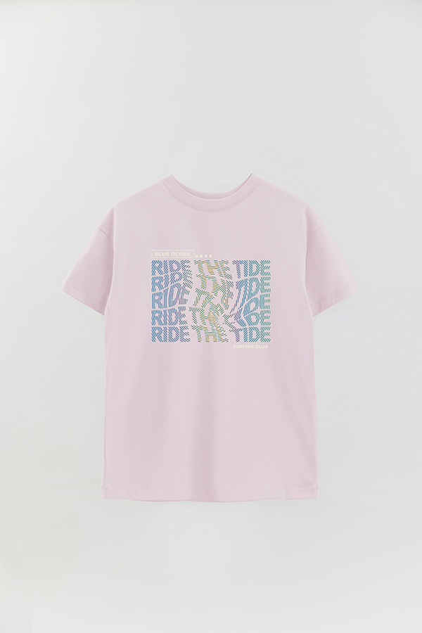 REMERA OVER ESTAMPADA RIDE THE TIDE