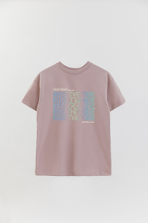 REMERA OVER ESTAMPADA RIDE THE TIDE