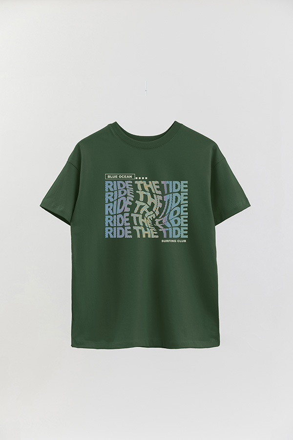 REMERA OVER ESTAMPADA RIDE THE TIDE