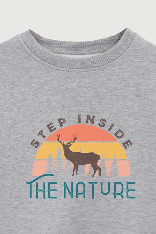 BUZO CREWNECK ESTAMPADO STEP INSIDE THE NATURE 2