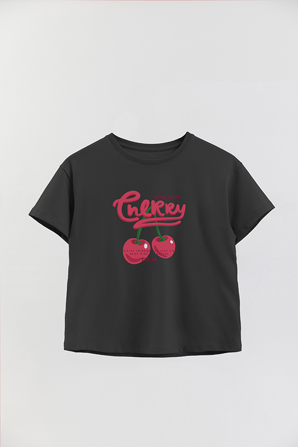 REMERA GIRL OVER SS CHERRY