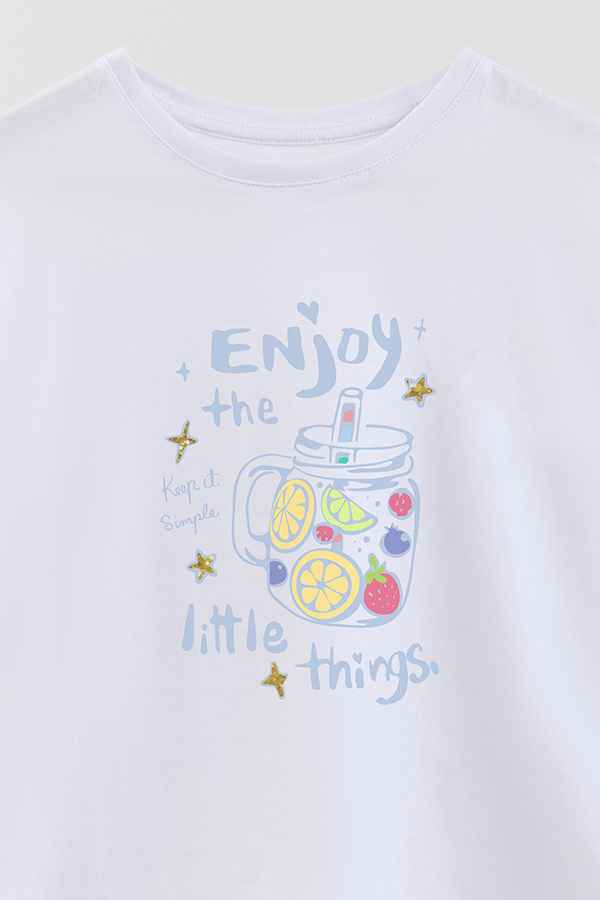REMERA GIRL OVER ENJOY LITTLE THINGS