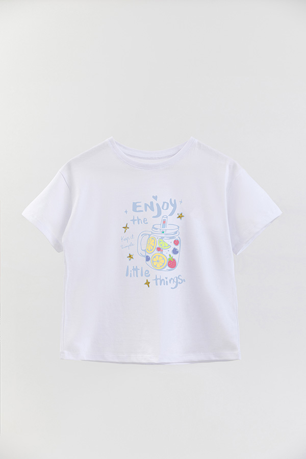 REMERA GIRL OVER ENJOY LITTLE THINGS