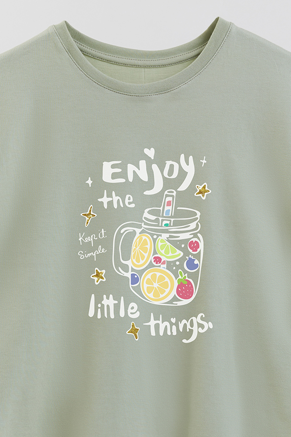 REMERA GIRL OVER ENJOY LITTLE THINGS