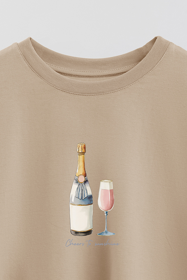 REMERA CROP ESTAMPADA CHRISTMAS TREE