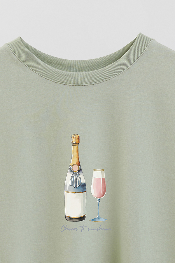 REMERA CROP ESTAMPADA CHRISTMAS TREE