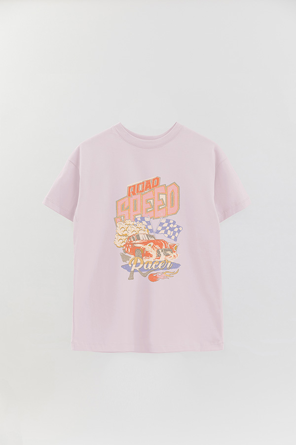 REMERA OVER ESTAMPADA ROAD SPEED