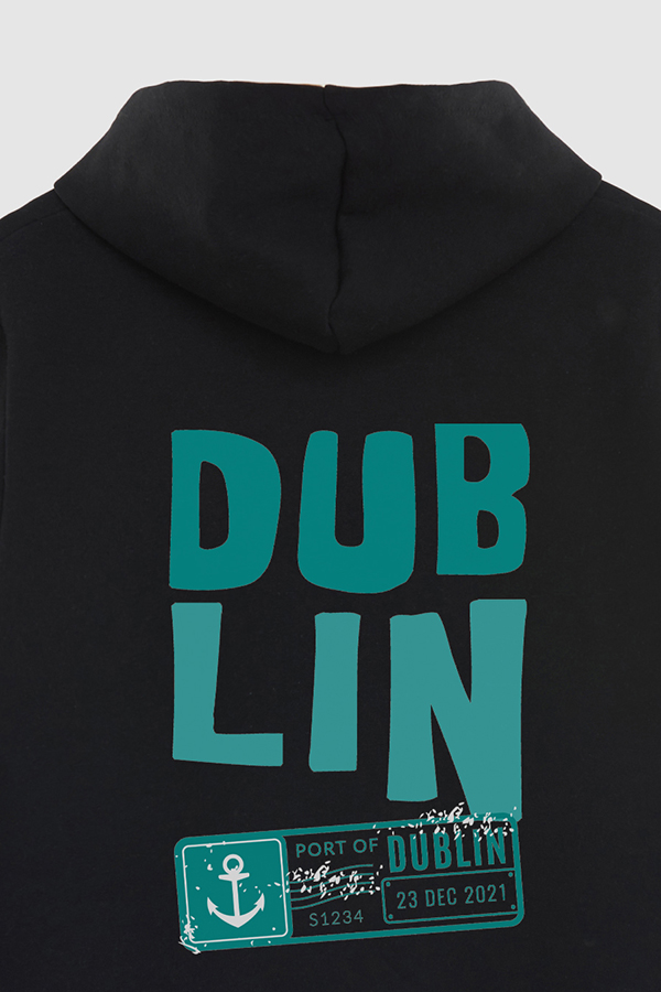 BUZO HOODIE ESTAMPADO WORLD DUBLIN