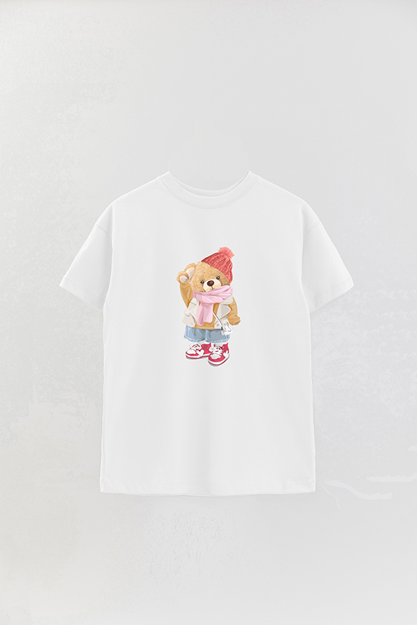 REMERA OVER ESTAMPADA UNISEX TEDDY BEANIE