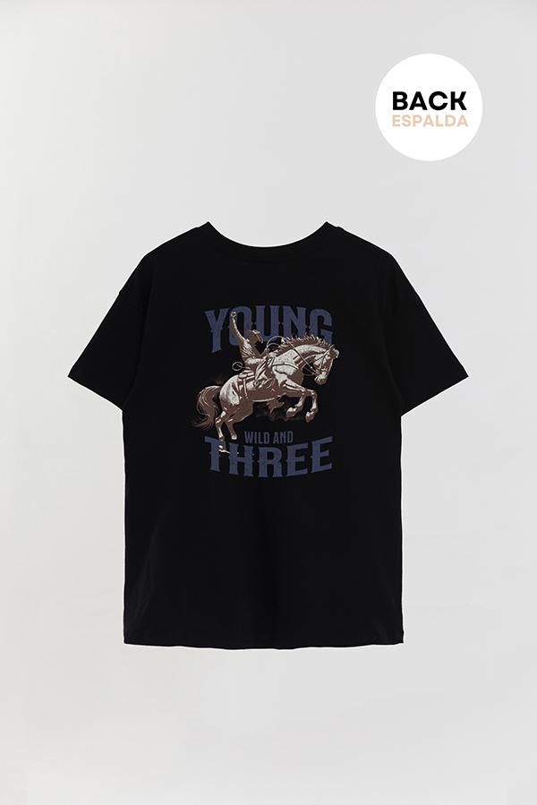 REMERA OVER ESTAMPADA YOUNG