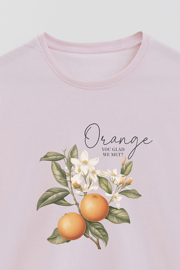 REMERA BASICA ESTAMPADA HARVEST ORANGE