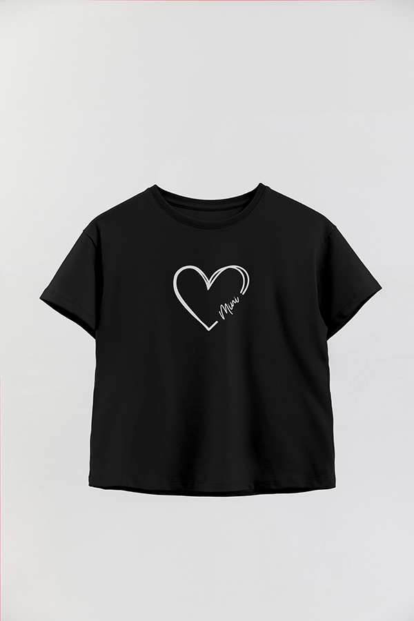 REMERA OVER ESTAMPADA DDP HEART MINI