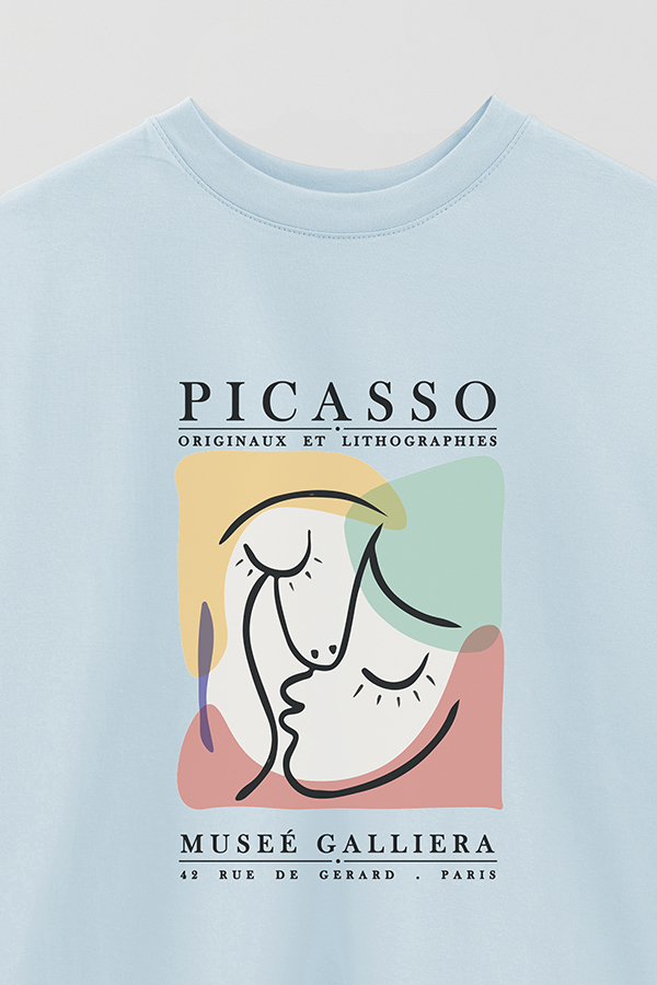 REMERA OVER ESTAMPADA ART COLLECTION PICASSO ORIGINAUX 2