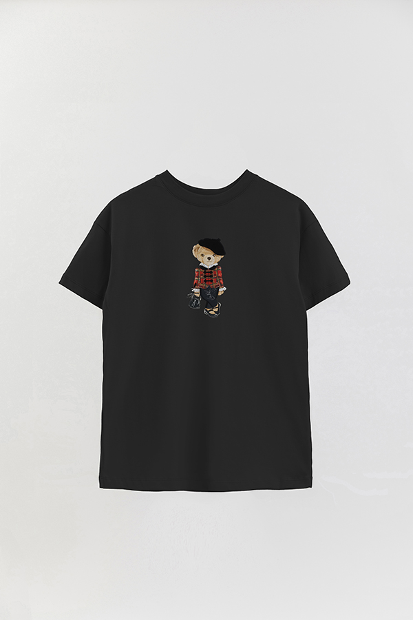 REMERA OVER ESTAMPADA UNISEX BEAR FEMALE FRANCESS