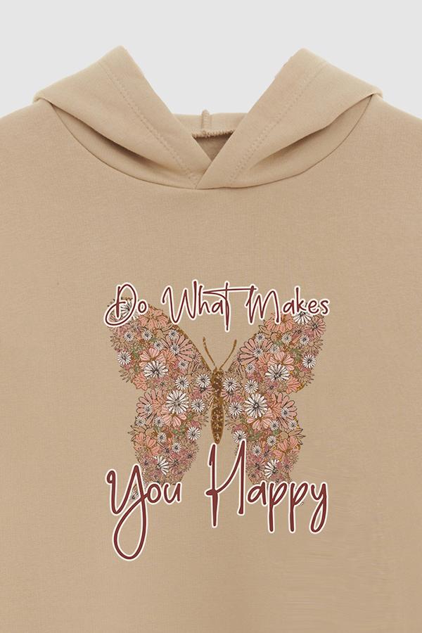 HOODIE ESTAMPADO WESTERN WHAT MAKES YOU HAPPY