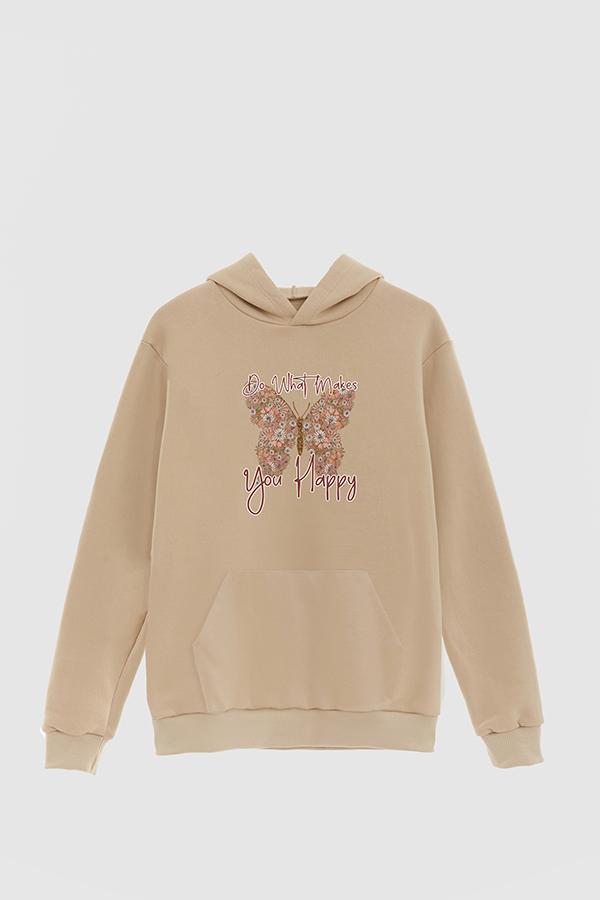 HOODIE ESTAMPADO WESTERN WHAT MAKES YOU HAPPY